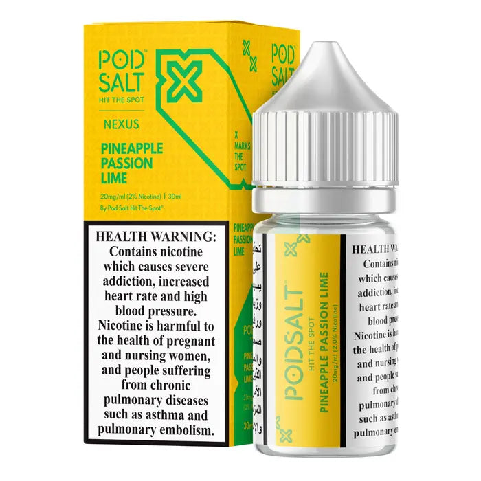 Pineapple Passion Lime - Pod Salt Nexus | 30ML Vape Juice | 20MG, 50MG