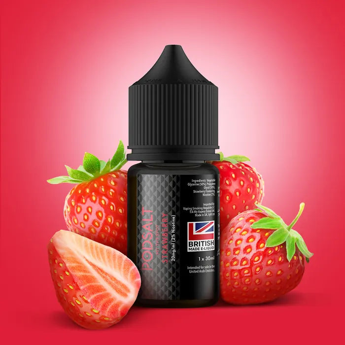 Strawberry - Pod Salt | 30ML Vape Juice | 50MG