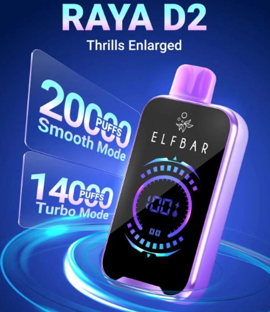 Elf Bar Raya D2 – 20,000 Puffs INDAIN VAPE GARAGE - INDIAN VAPE GARAGE
