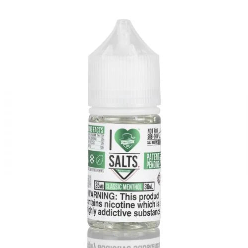 Classic Menthol - I Love Salts| 30 Ml Vape Juice | 25MG, 50MG |