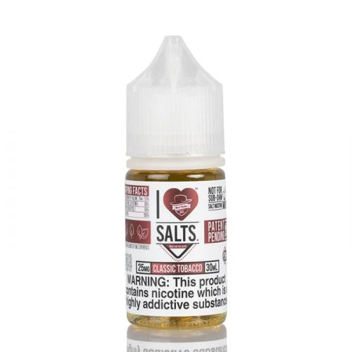 Classic Tobacco - I Love Salts | 30Ml vape Juice | 25MG, 50MG |