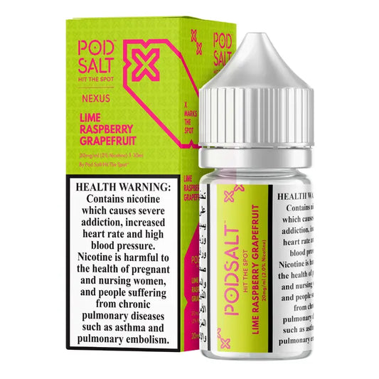 Lime Raspberry Grapefruit - Pod Salt Nexus | 30ML Vape Juice | 20MG, 50MG