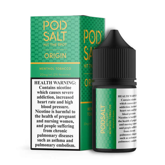 Menthol Tobacco - Pod Salt Origin | 30ML Vape Juice | 20MG, 25MG, 50MG