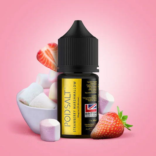 Strawberry Marshmallow - Pod Salt | 30ML Vape Juice | 50MG
